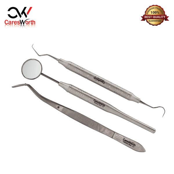 Professional 4 Pc Basic Dental Set Kit – Stainless Steel – PR-002 – Pakistan Made