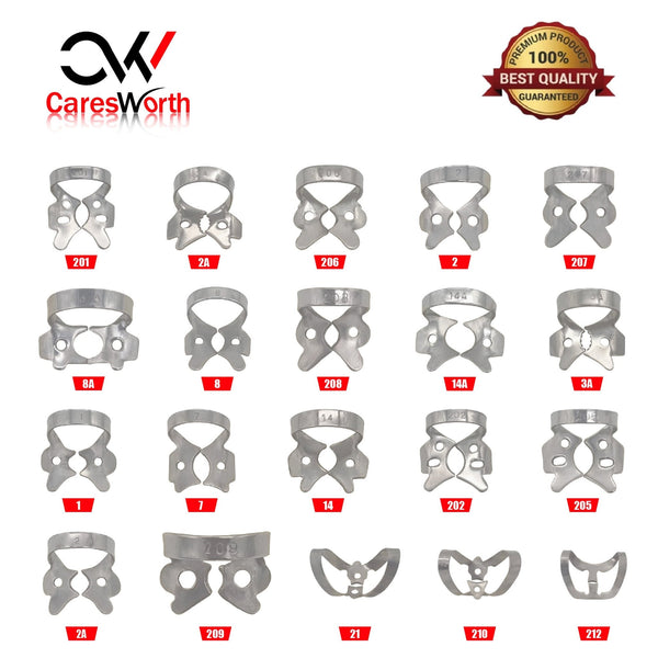 Lot De 3 Pinces Digues Dentaires #203 - Instruments Endodontiques Neufs - Marque WDL
