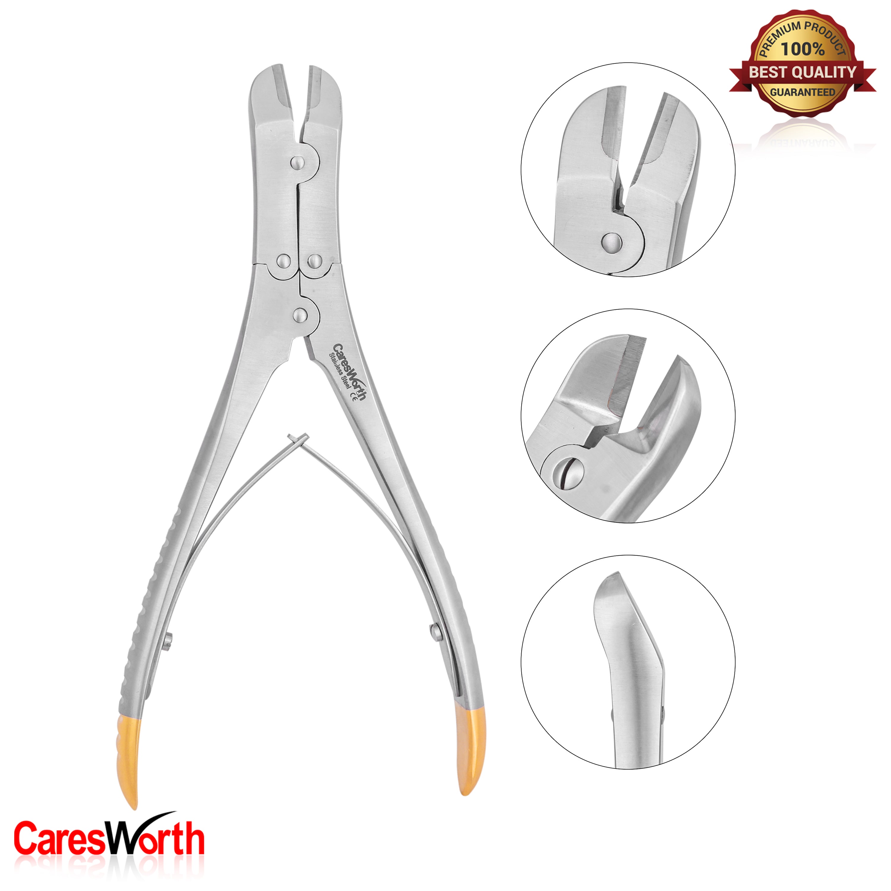Heavy Duty Hard Wire Cutter Multi Action with TC Inserts 18CM