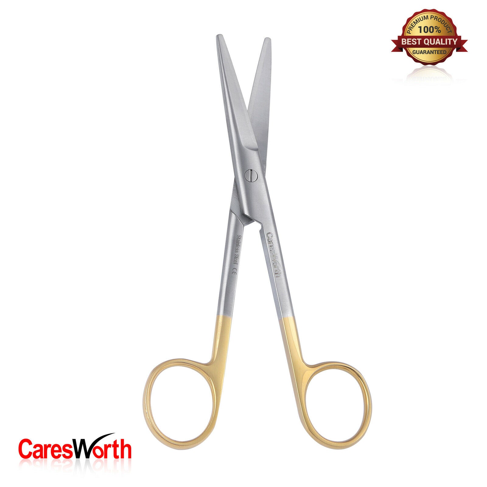 Mayo Surgical Straight Scissors  TC Inserts 6" (15cm)