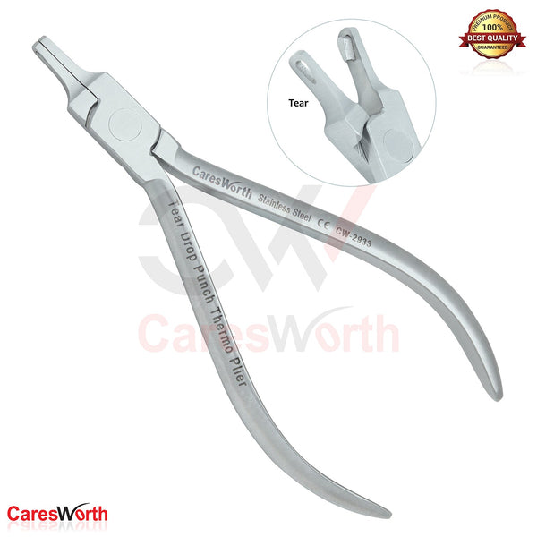 MEDSPO Orthodontic Dental Pliers - Multi-Use Stainless Steel For Clear Aligners, Retainers, Braces Wire Bending