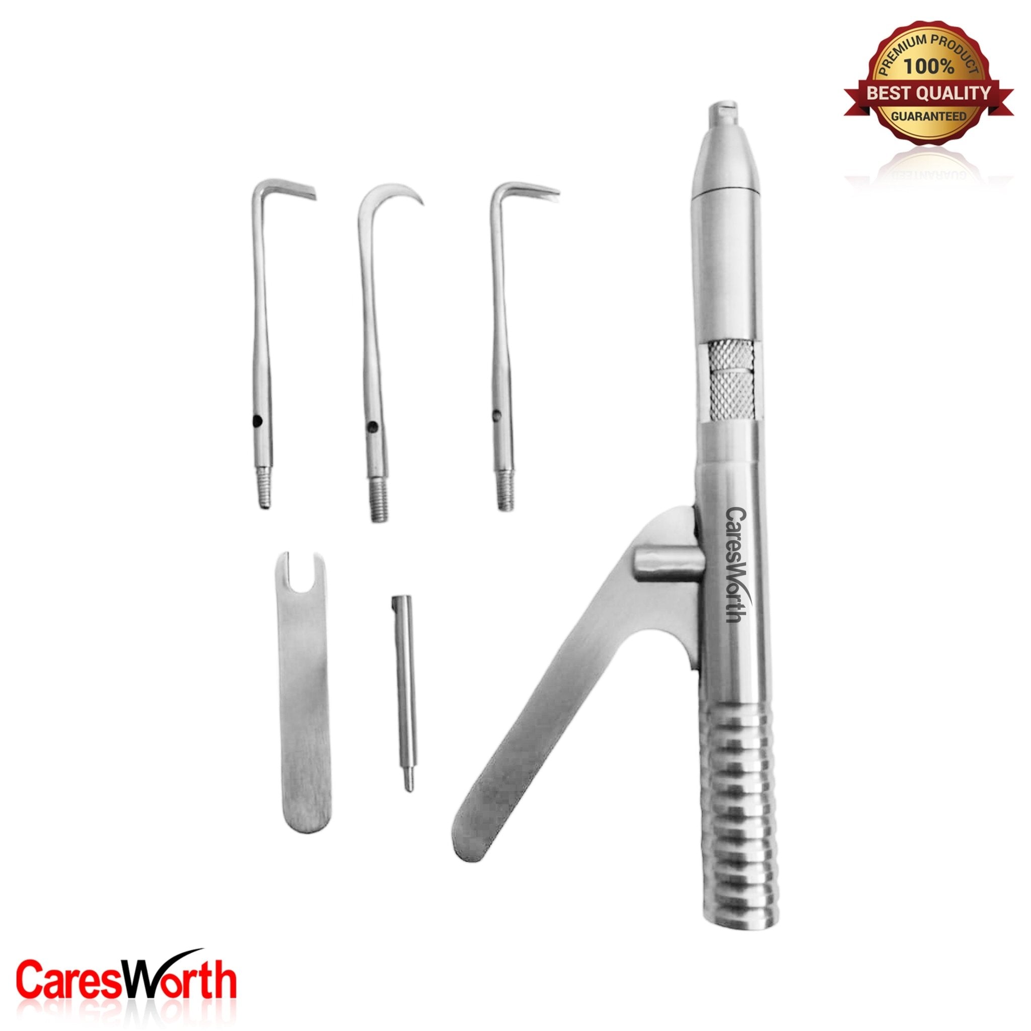 Dental Automatic Crown or Bridge Remover, With Four Working Tips and a wrench