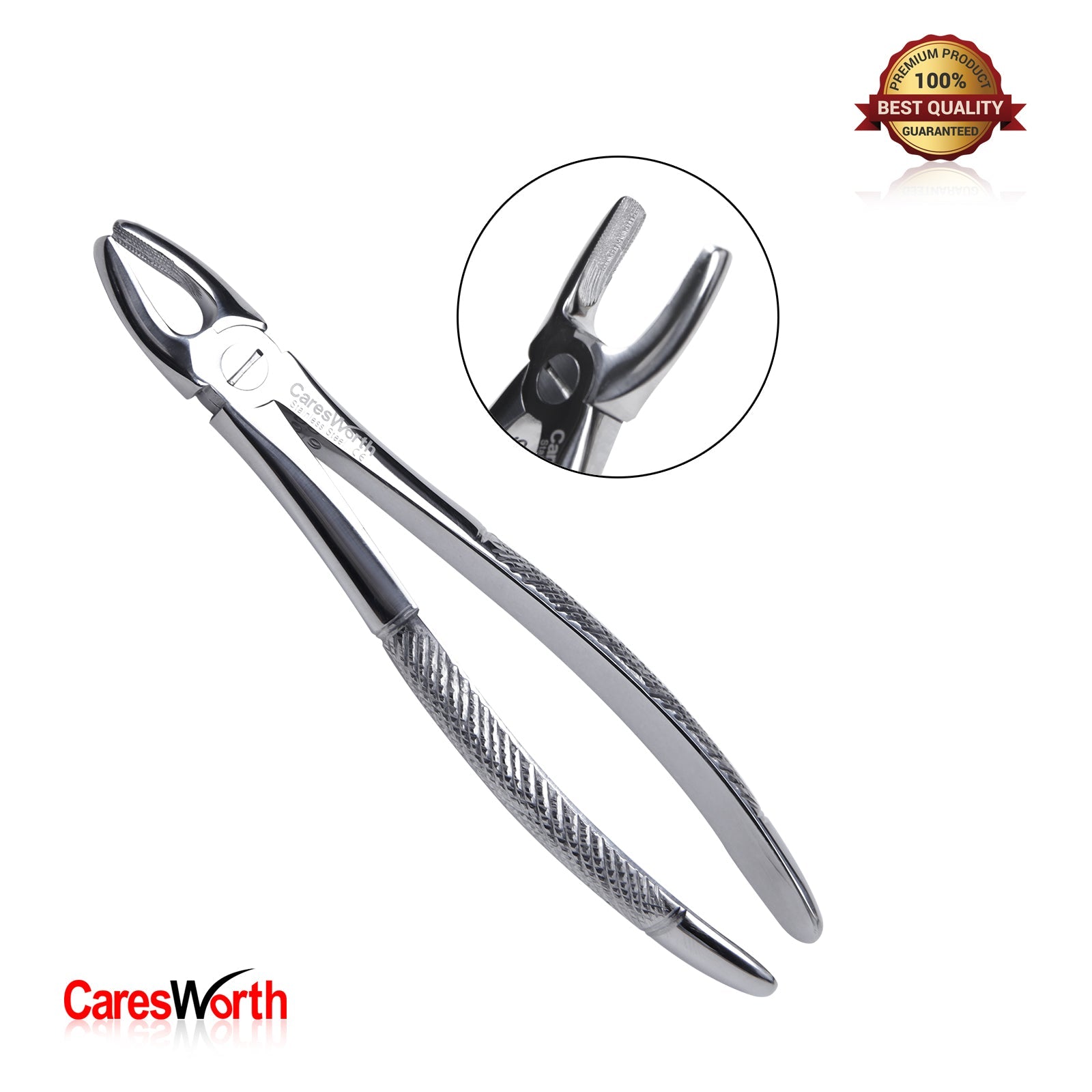 Dental Tooth Extracting Forceps Fig. # 1 for Upper Centrals & Canines, English pattern Professional Quality Made of High grade Surgical Stainless Steel