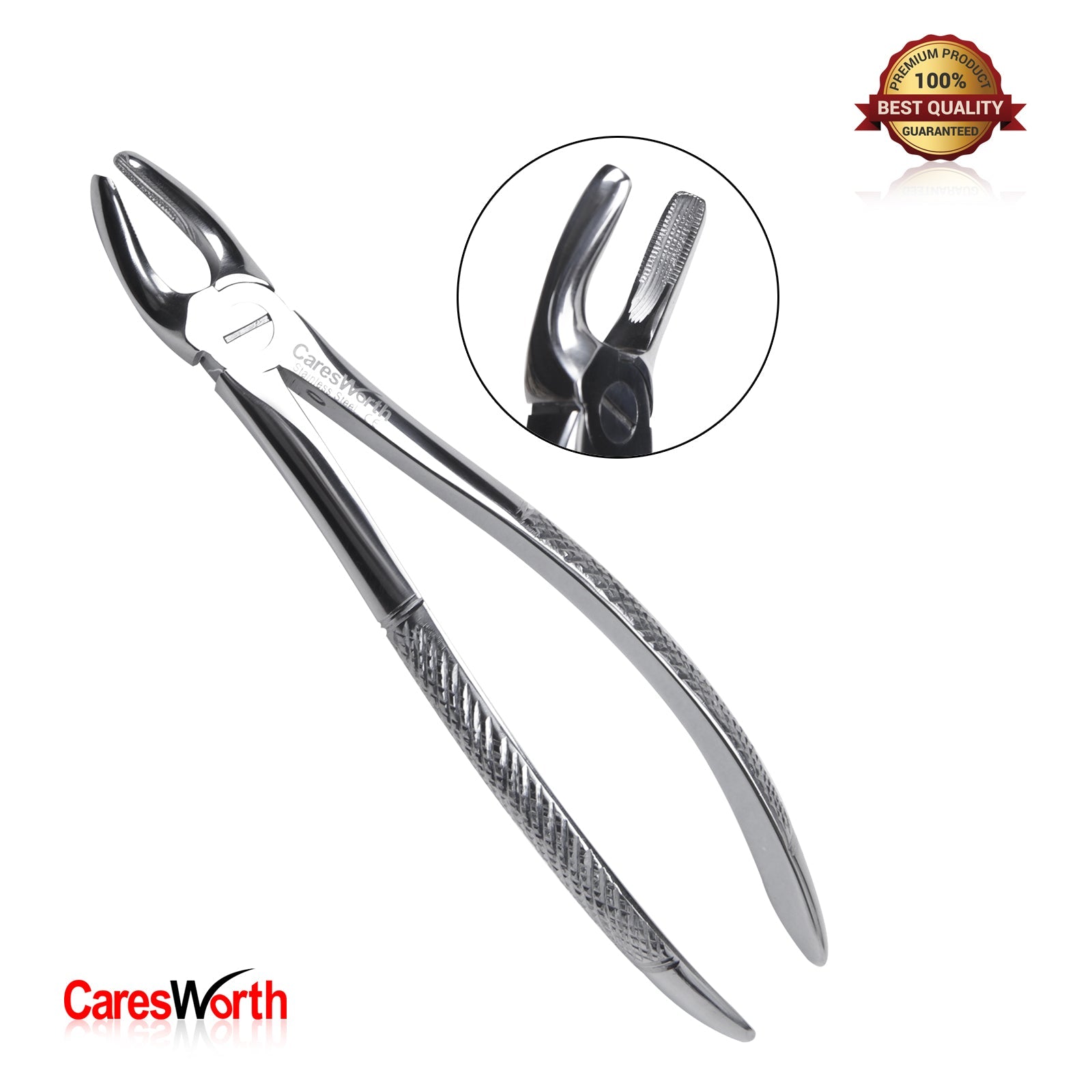 Dental Tooth Extracting Forceps Fig. # 7 Used for Upper Premolars, English pattern Professional Quality Made of High grade Surgical Stainless Steel