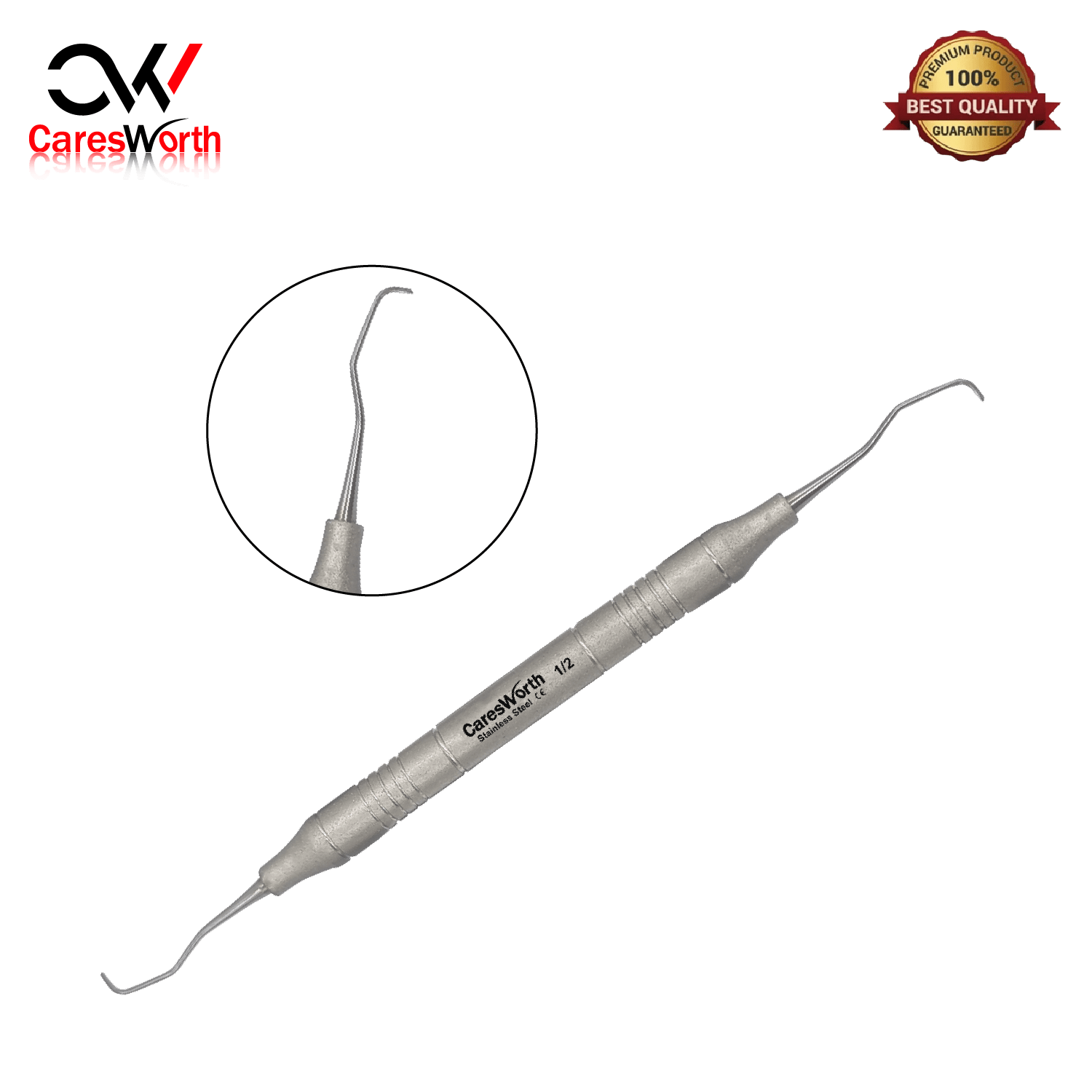 Premium Instruments Gracey Curettes Set Of 7 – Periodontal Surgical Hollow Handle – Stainless Steel