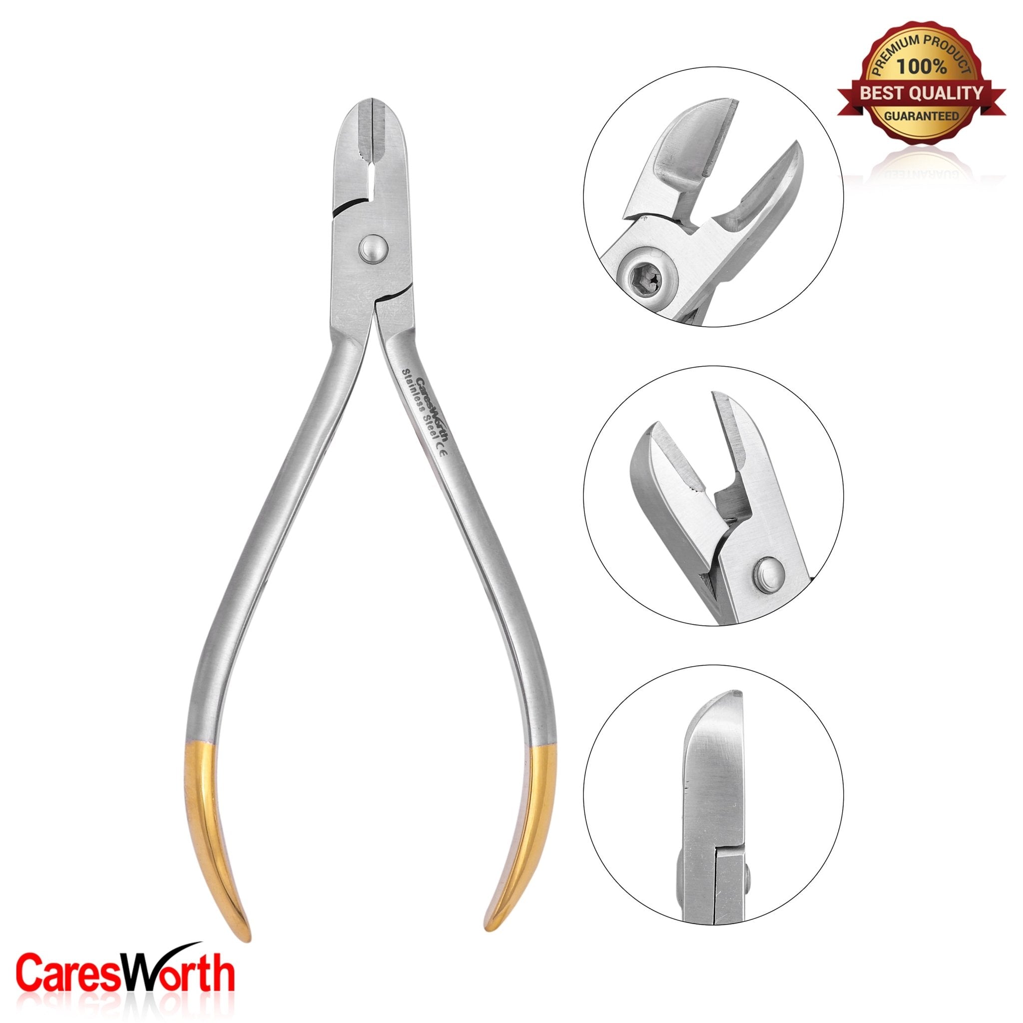 Hard Wire Cutter Orthodontic Pliers with TC – 13 CM