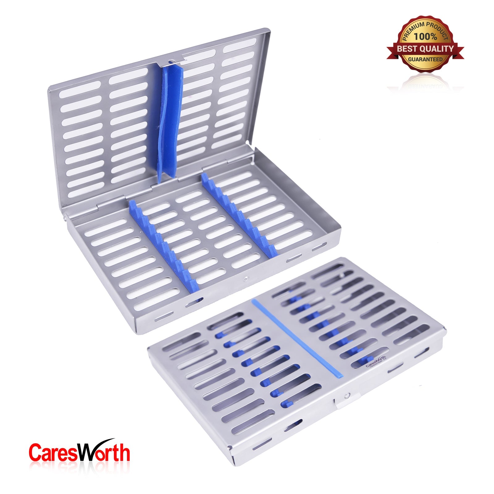 Sterilization Cassette Rack Tray for Dental Surgical Instruments Hold 10pcs Autoclaveable