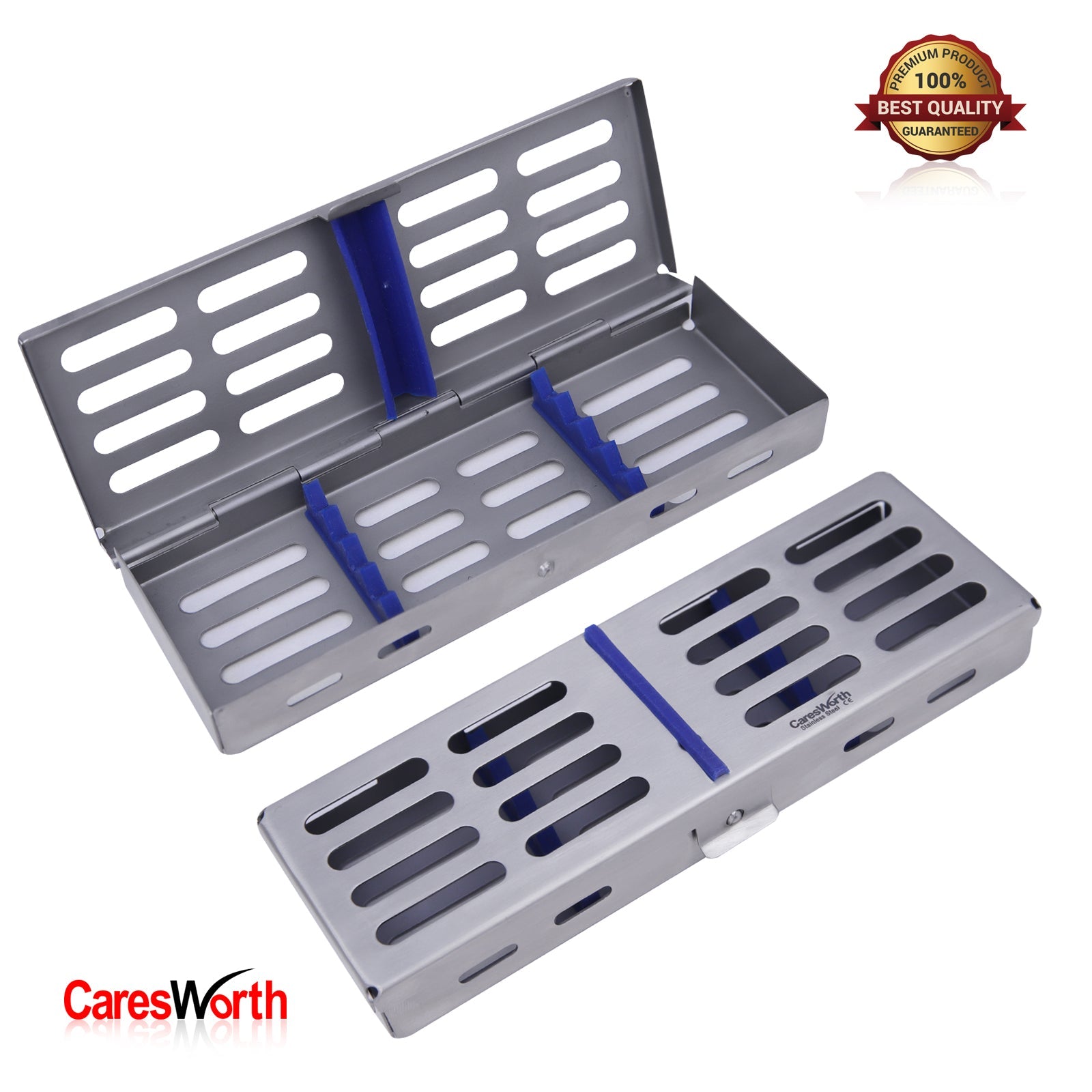 Sterilization Cassette Rack Tray for Dental Surgical Instruments Hold 5pcs Autoclaveable