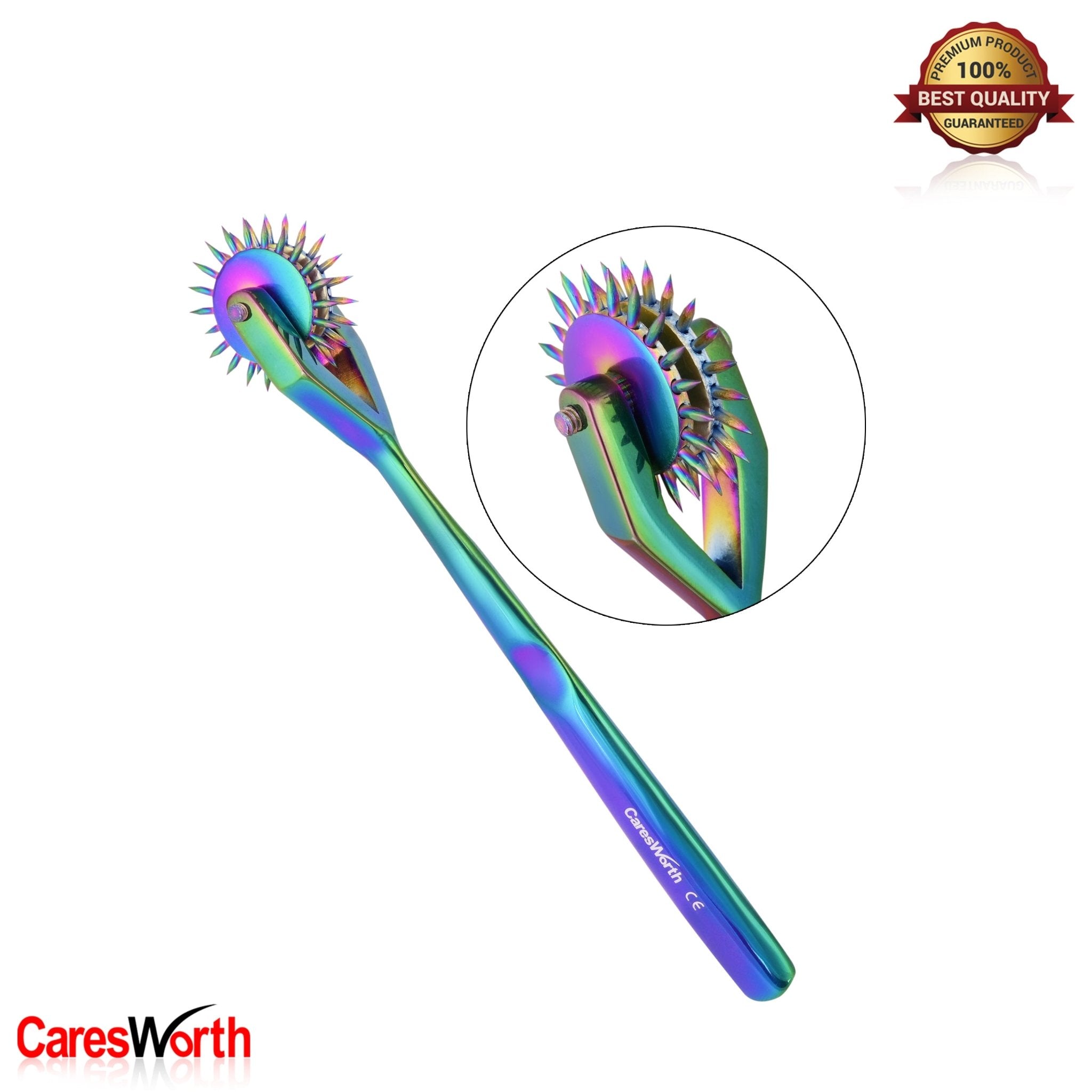 Wartenberg Diagnostic Neurologic Pinwheel 2 Head Diagnostic Instrument Pin Wheel - Multi Color Rainbow